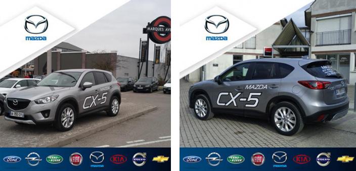 Street marketing Mazda CX-5. Street Pub a cr&eacute;e le BUZZ chez Mazda